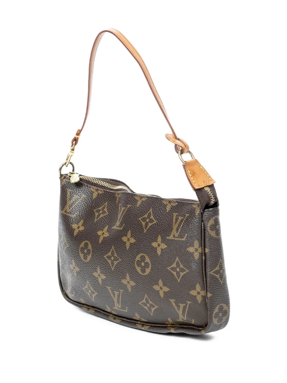 Louis Vuitton Pre-Owned 2000s schoudertas met monogram Bruin