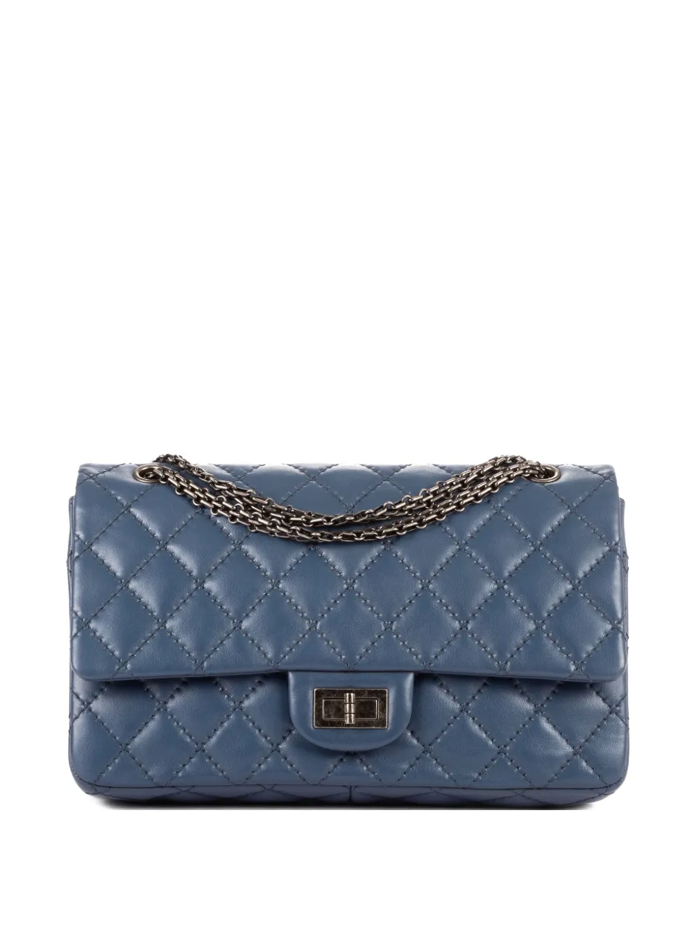 CHANEL Pre-Owned Borsa a spalla trapuntata con catena - Blu
