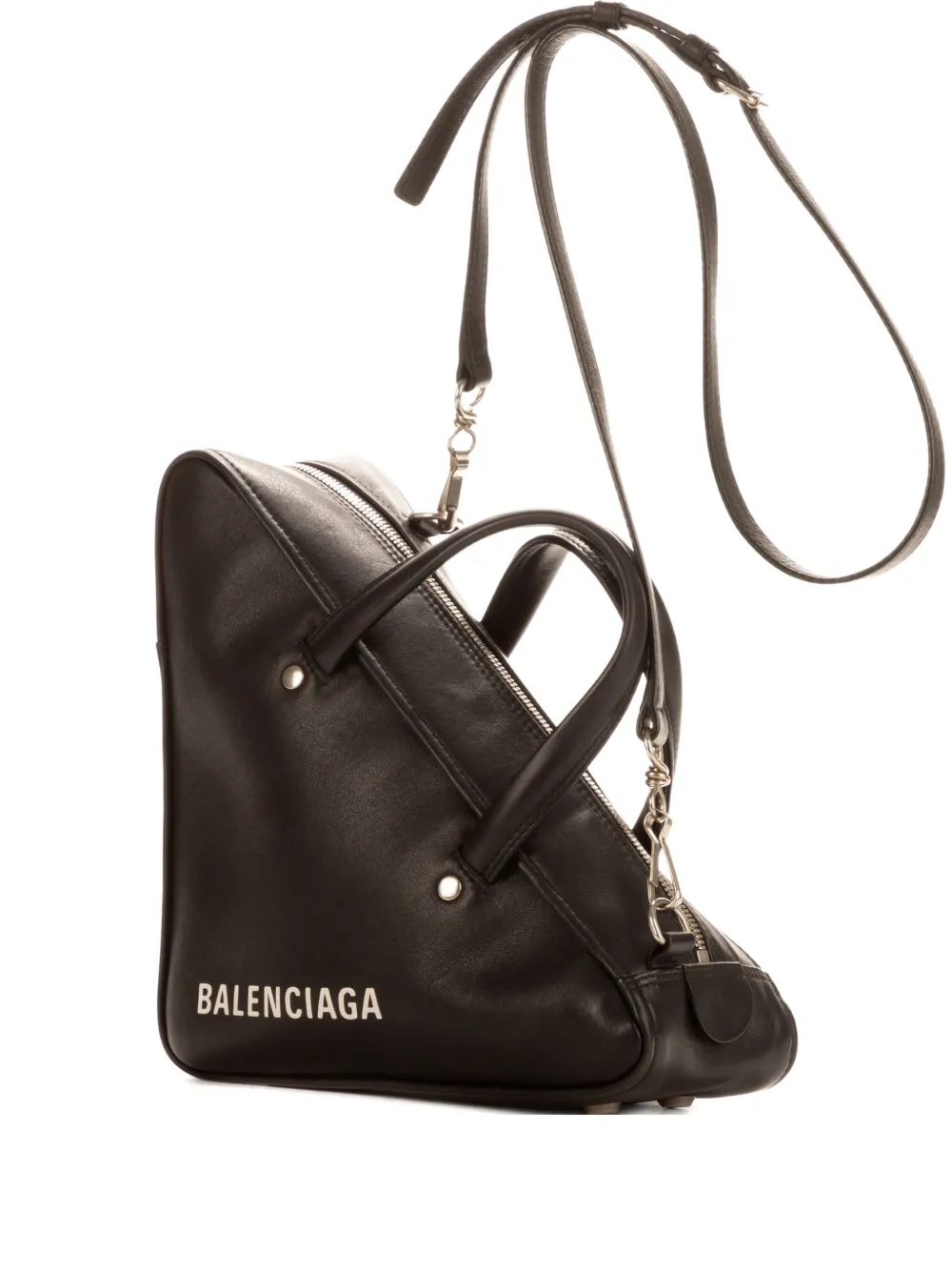 Balenciaga Pre-Owned triangle-shape leather bag | Black | Image 1