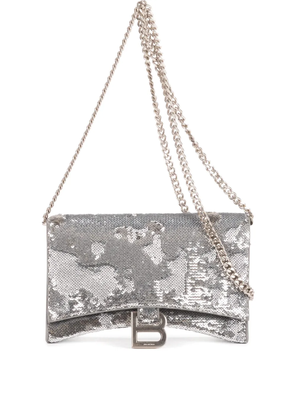 Balenciaga Pre-Owned sequin-embellished chain bag - Silver