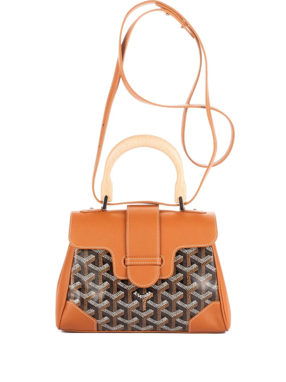 Goyard Pre-Owned Borsa a tracolla Goyardine Saigon - Arancione