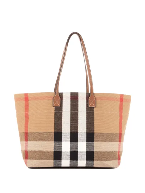Burberry Pre-Owned tote con cuadros estampados