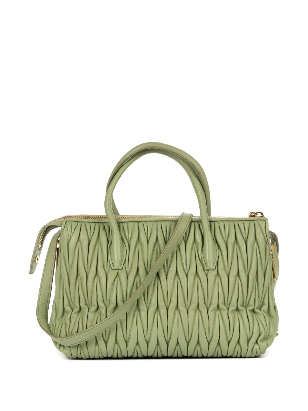 Miu Miu Pre-Owned bolsa plisada con asa 2000 | Image 2