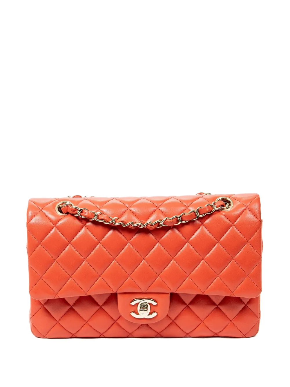 CHANEL Pre-Owned Classic Double Flap Schultertasche 26cm - Rot