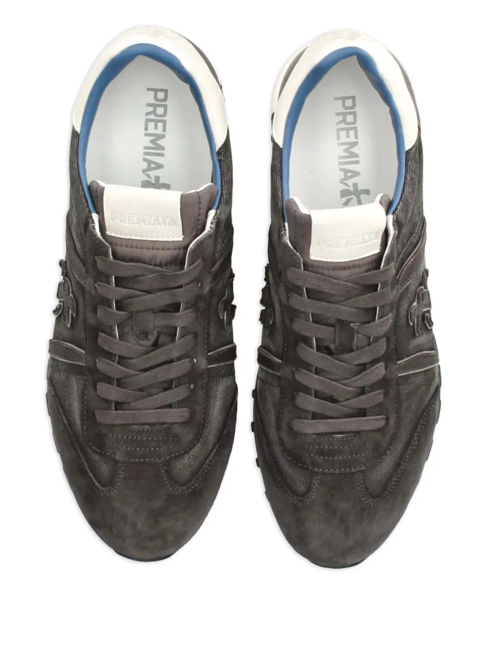 Premiata Lucy 7768 paneled-suede sneakers Brown