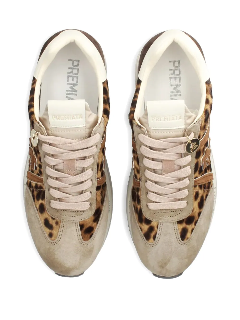 Premiata Beth 7741 leopard-print platform sneakers Brown