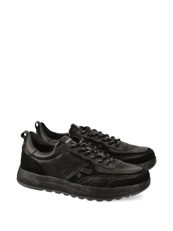 Premiata Black Suede Laced Sneakers - NWT Premiata Nous 7732 lace-up suede-detail Sneakers | Black  main image 2