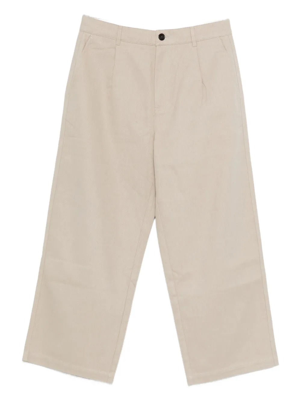 6397 Pleated-front Trousers In Neutral