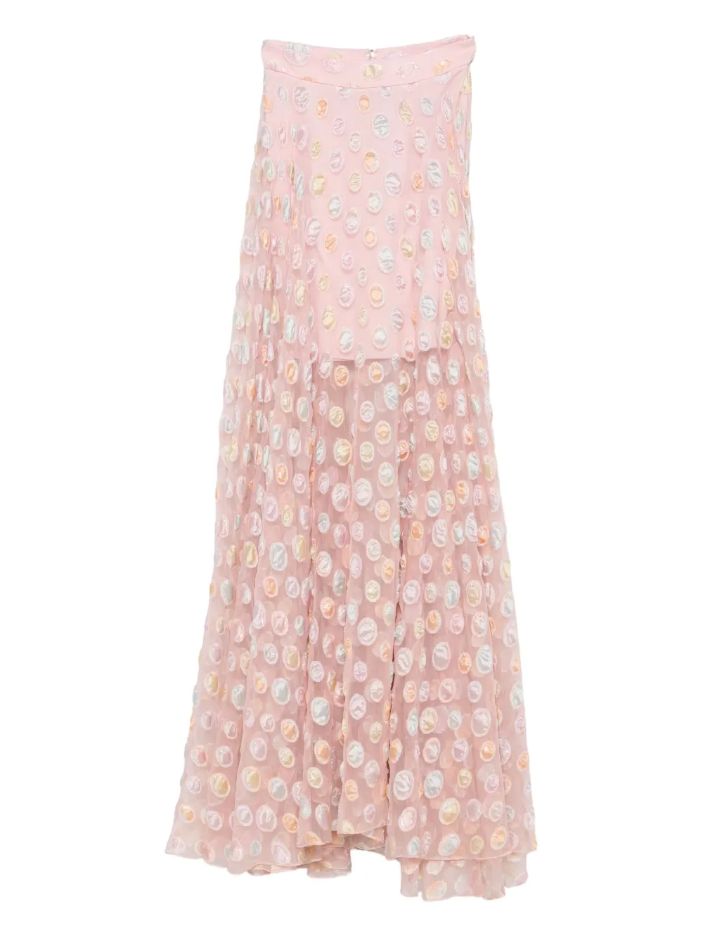 Gemy Maalouf Dot-embellished Skirt In Multi