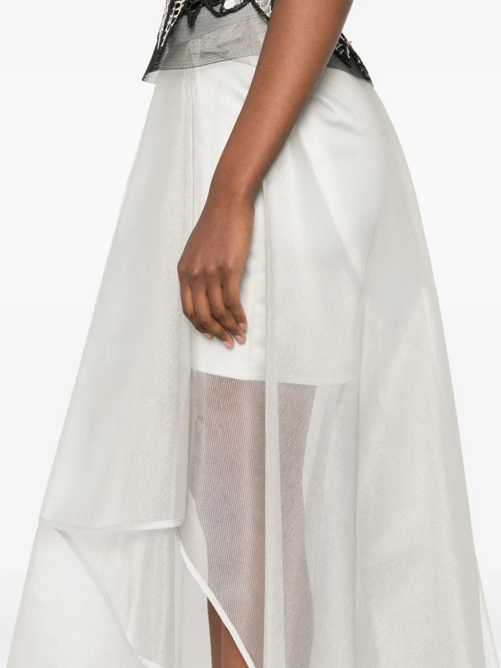 Gemy Maalouf Asymmetrische rok Zilver