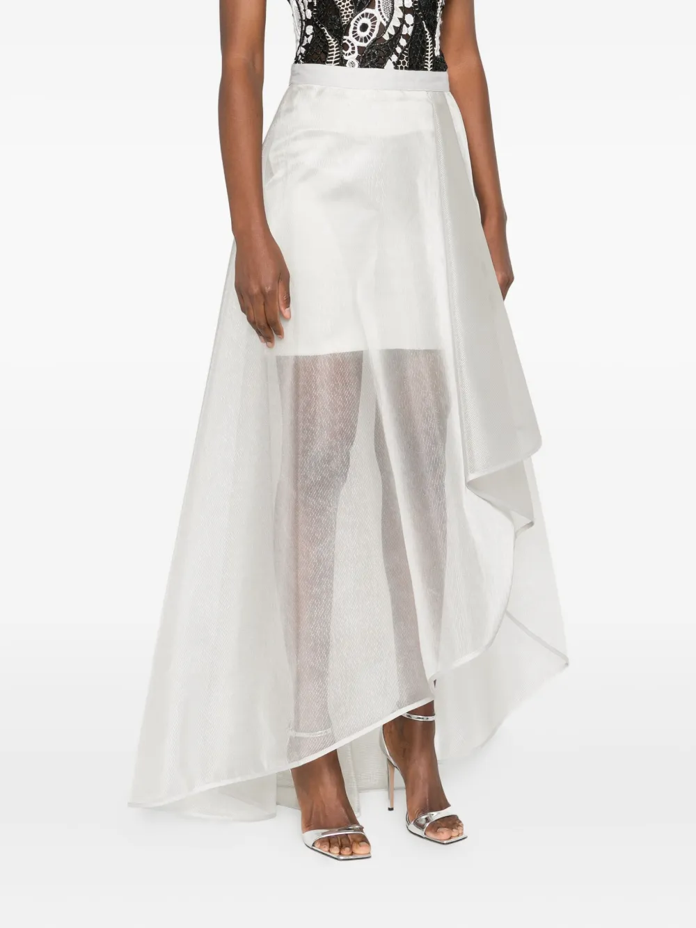 Gemy Maalouf Asymmetrische rok Zilver