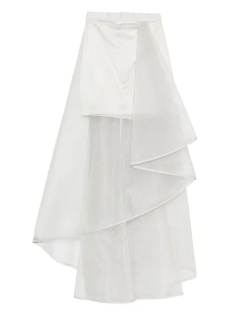 Gemy Maalouf asymmetric layered skirt