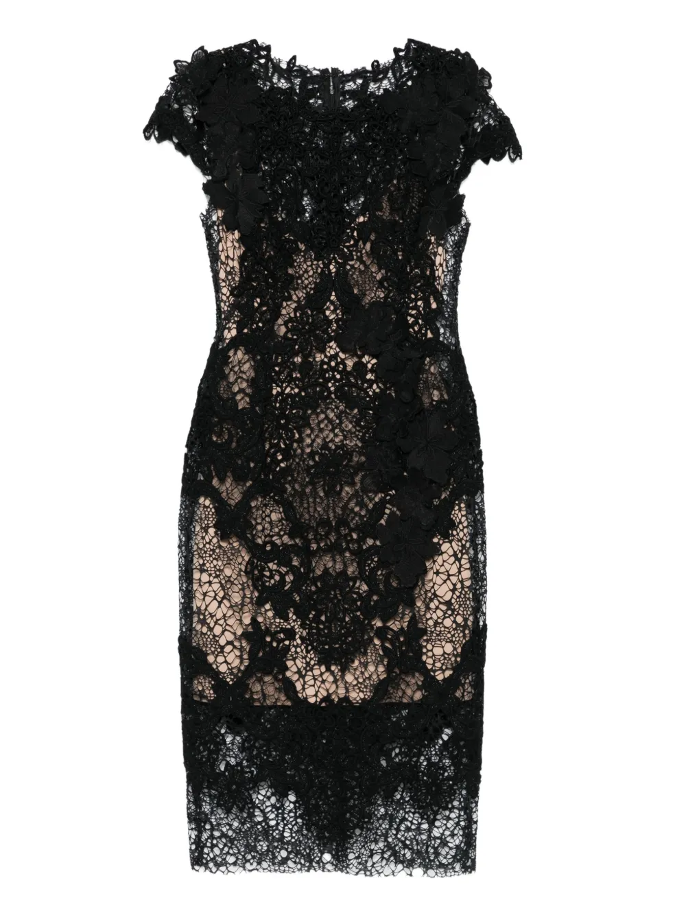 Gemy Maalouf floral-lace mini dress | Black | Image 1