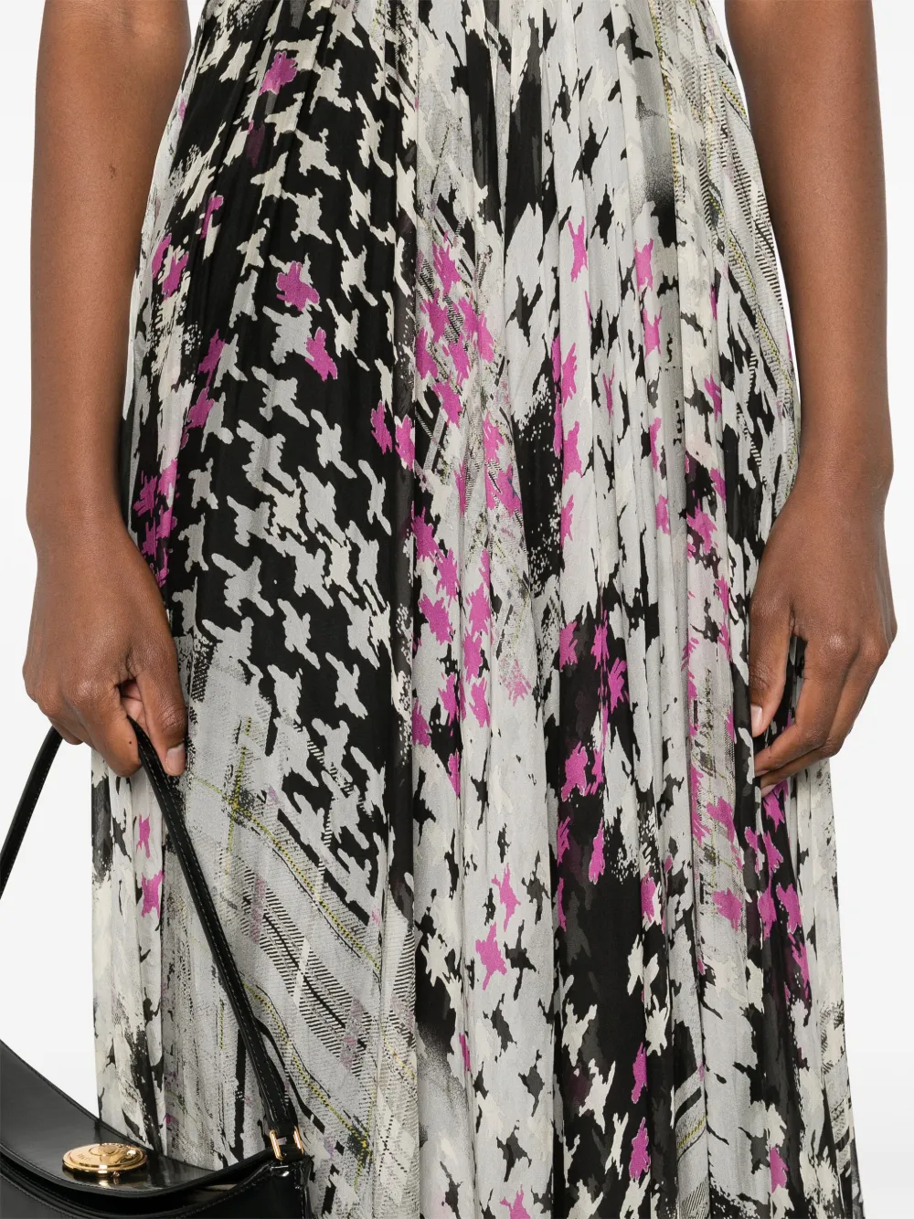 Gemy Maalouf Embellished V-neck Maxi Dress In Black