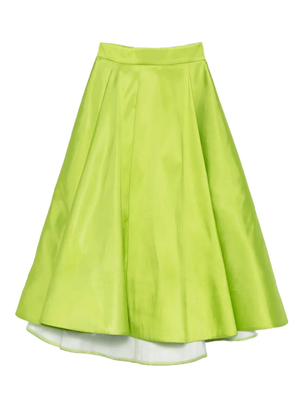 Gemy Maalouf pleated midi skirt | Green | Image 1