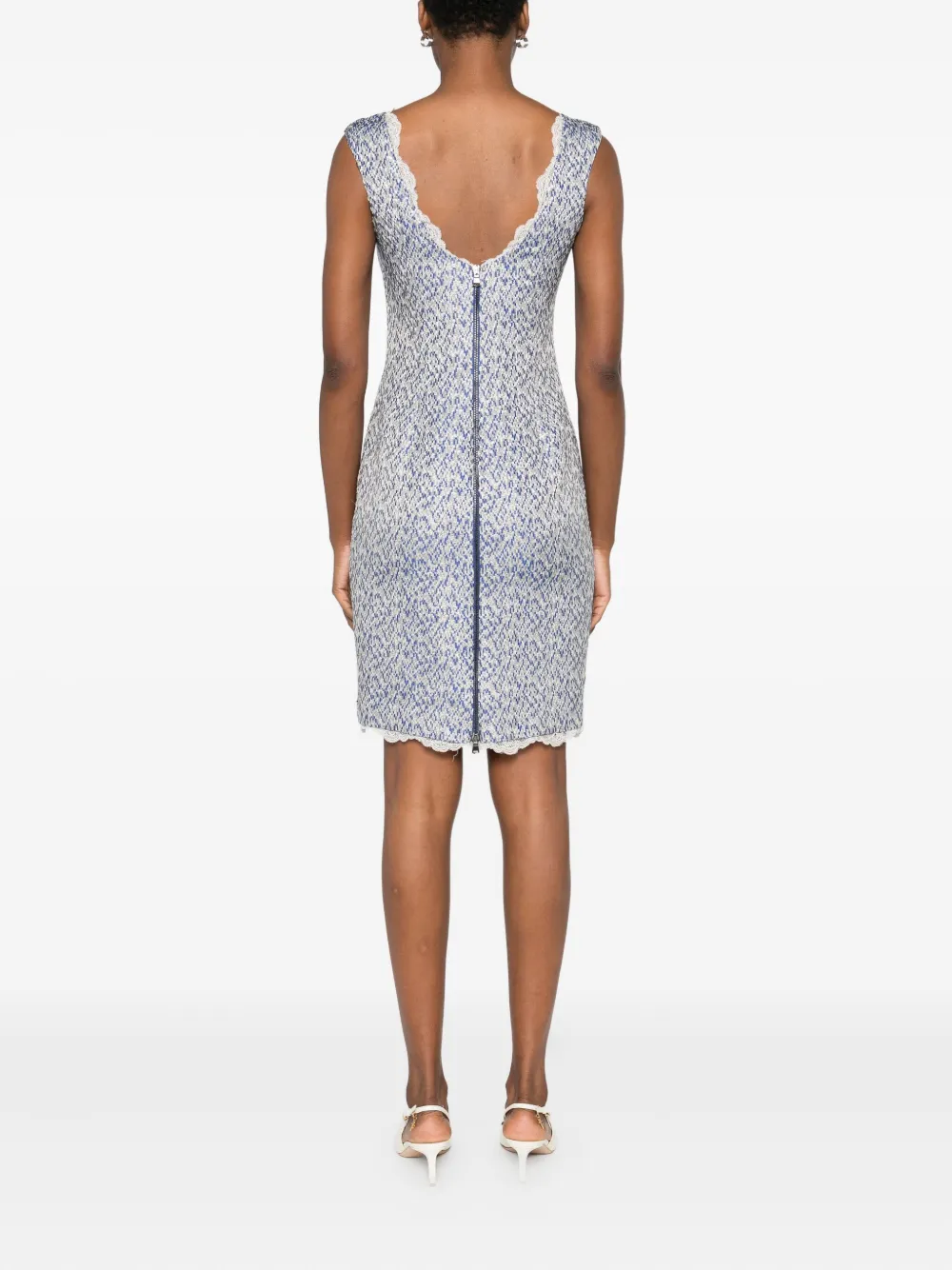 Gemy Maalouf Mini-jurk verfraaid met kant Wit