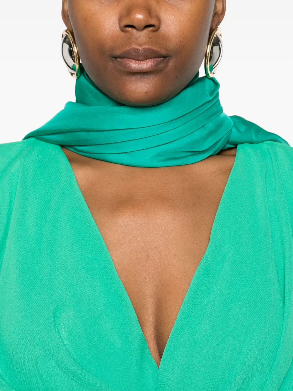 Gemy Maalouf Gedrapeerde mini-jurk Groen