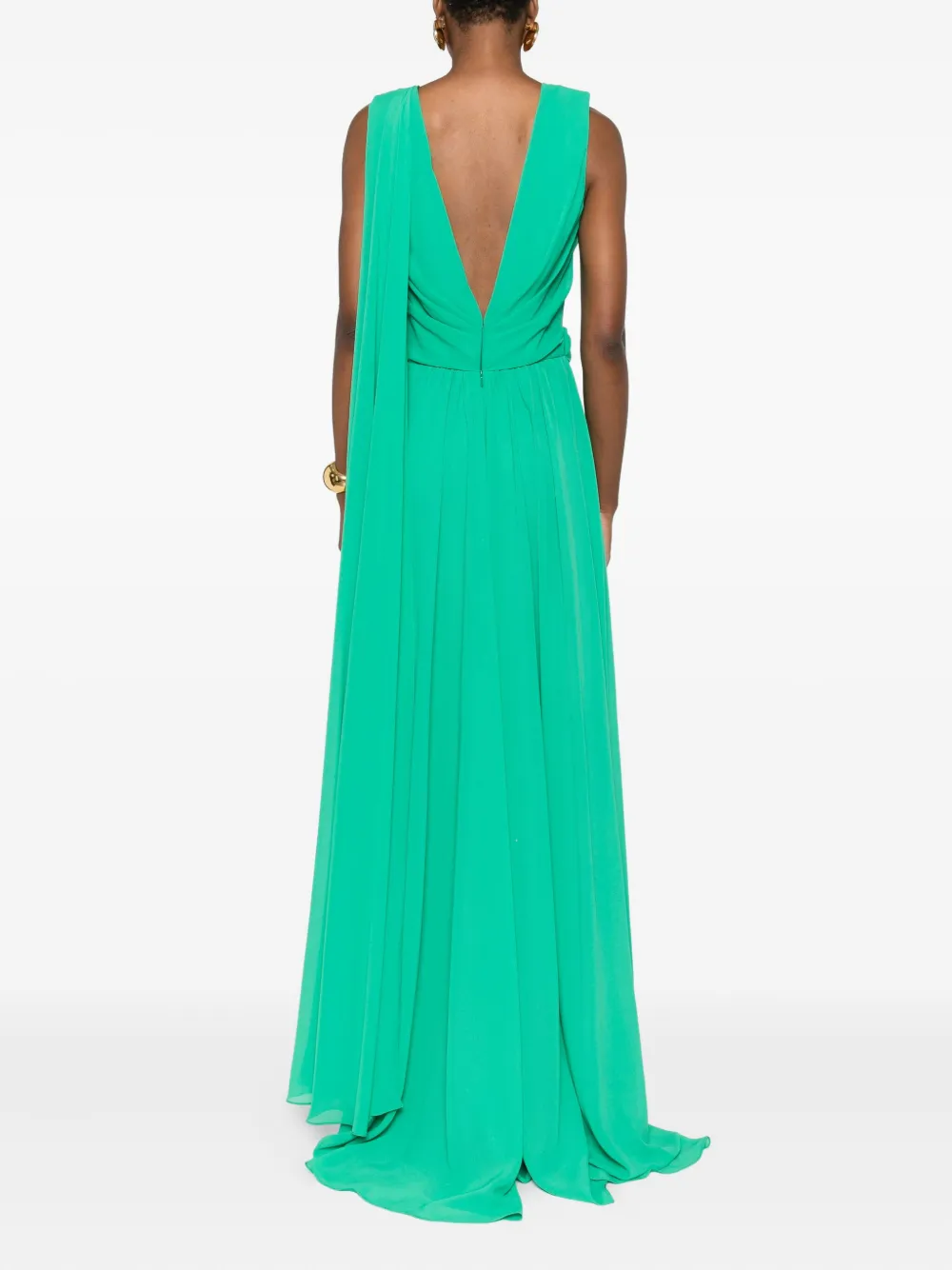 Gemy Maalouf Gedrapeerde mini-jurk Groen