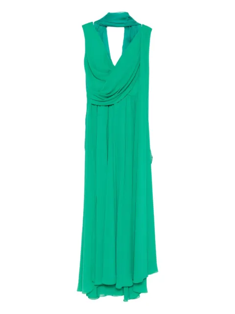 Gemy Maalouf draped cowl-neck dress
