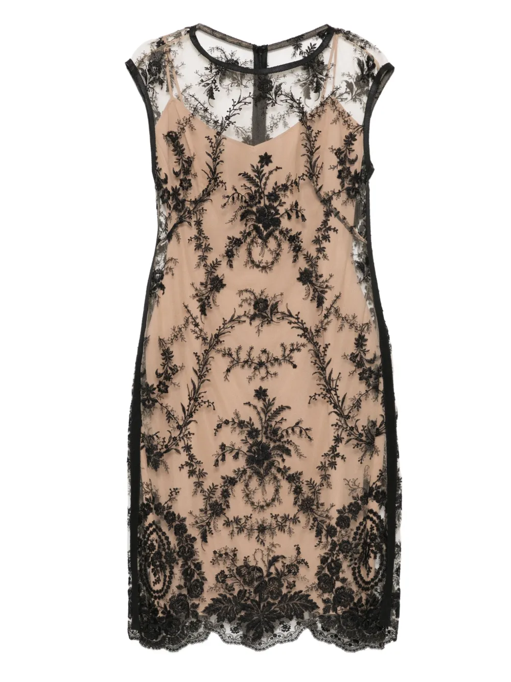 Gemy Maalouf floral-lace mini dress | Neutrals | Image 1
