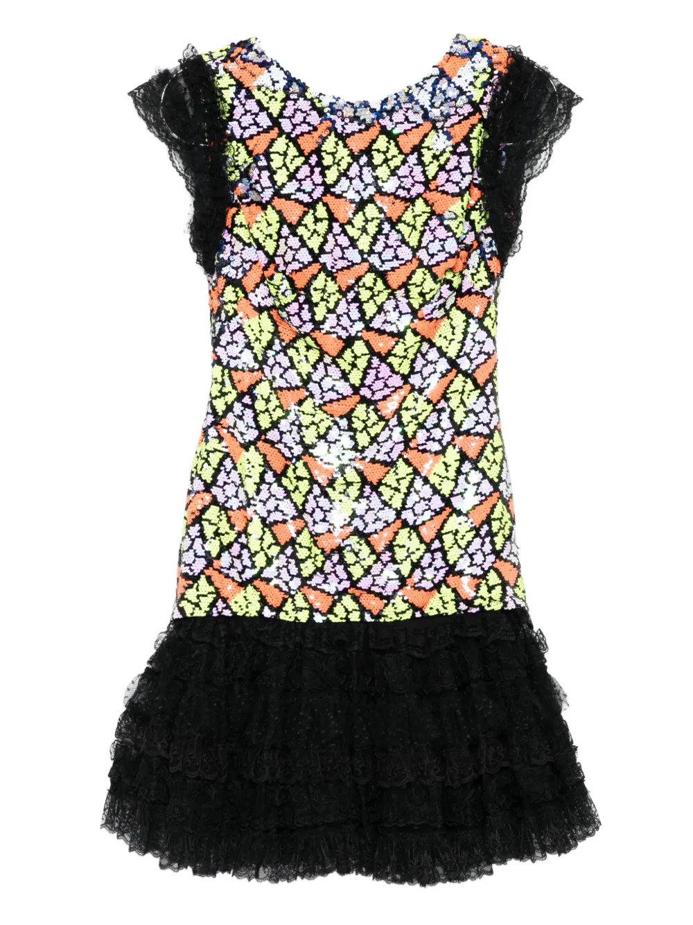 Gemy Maalouf Sequinned Minidress In Multi