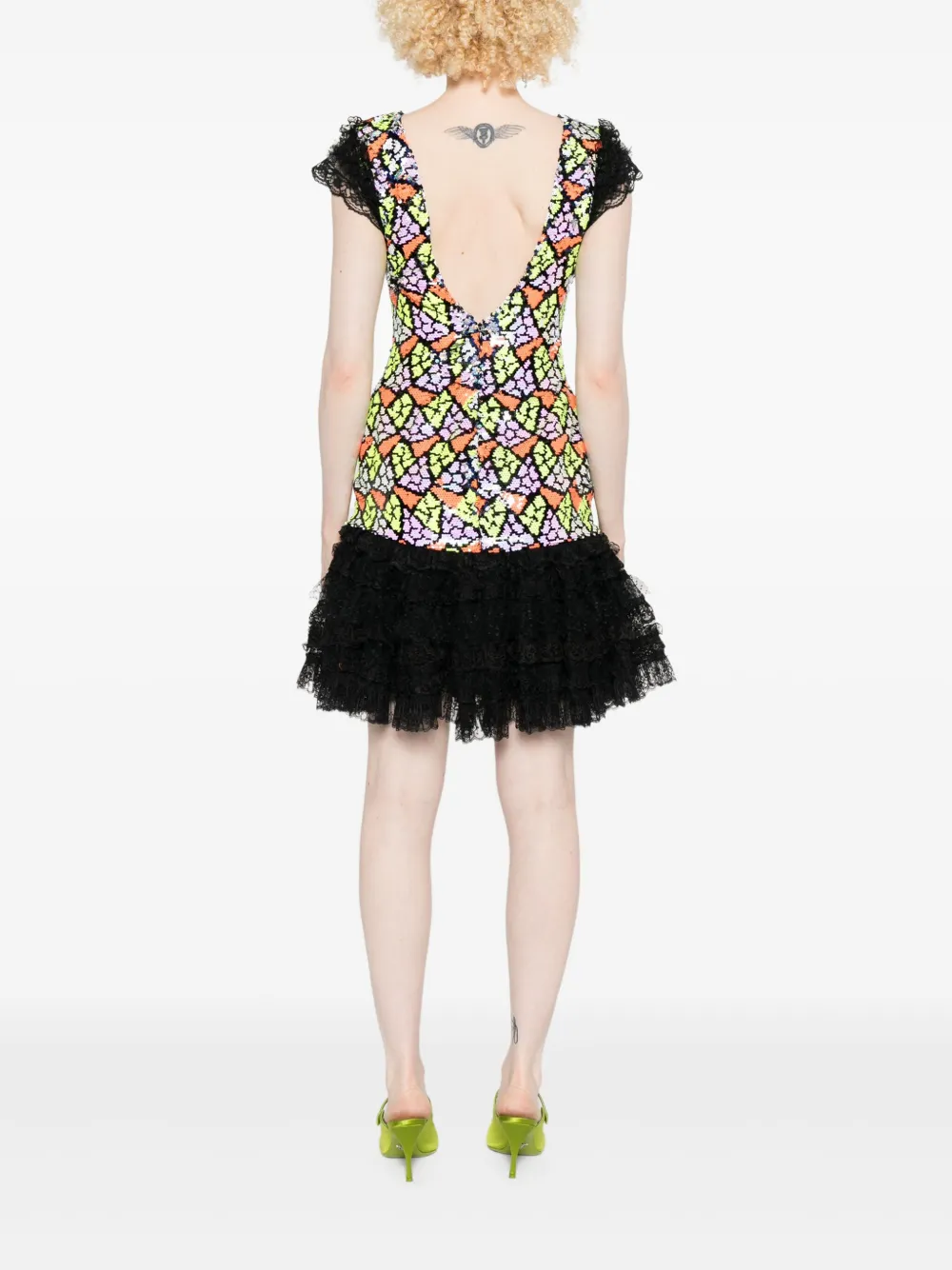 Gemy Maalouf Sequinned Minidress In Multi