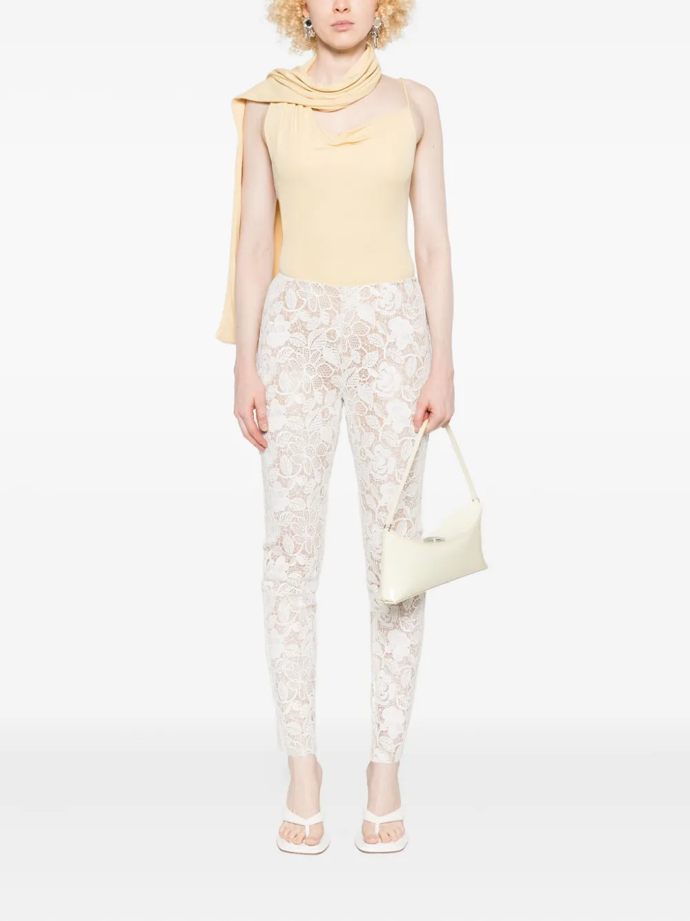 Gemy Maalouf floral lace trousers | High Waisted Pants | Image 2