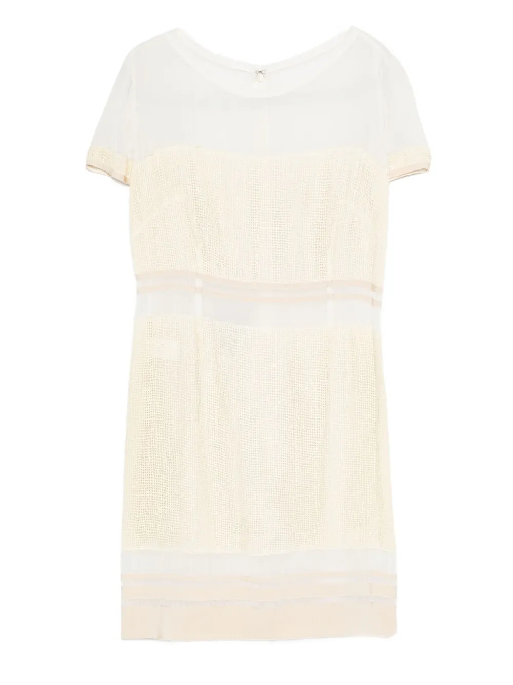 Gemy Maalouf mesh-panel mini dress | Neutrals | Image 1