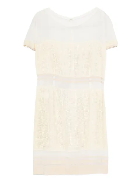 Gemy Maalouf mesh-panel mini dress