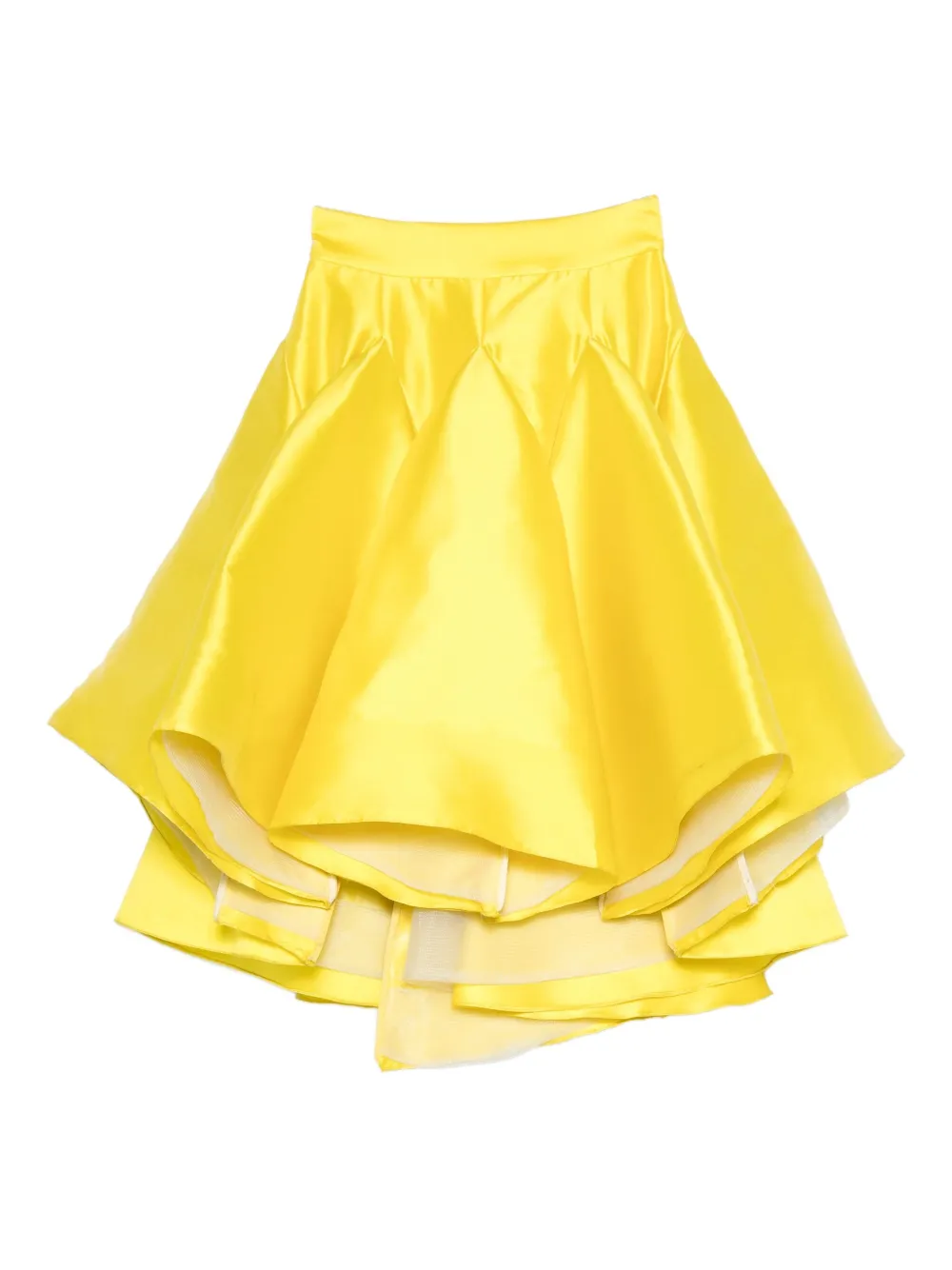 Gemy Maalouf ^ gonna a strati con ruches - Giallo