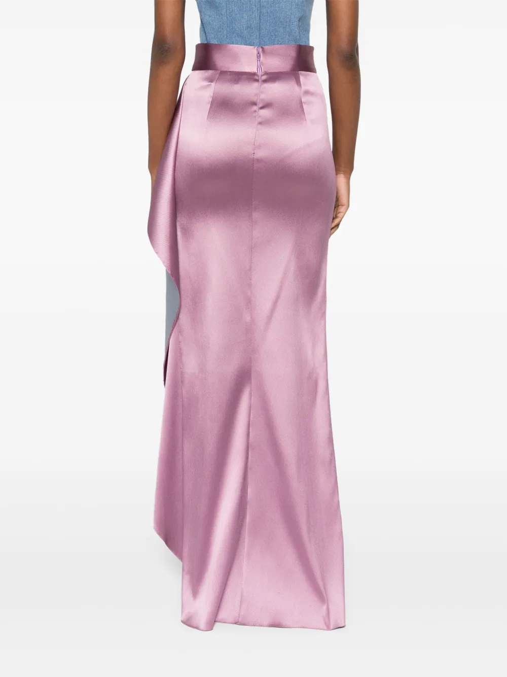 Gemy Maalouf Rok met ruches Roze