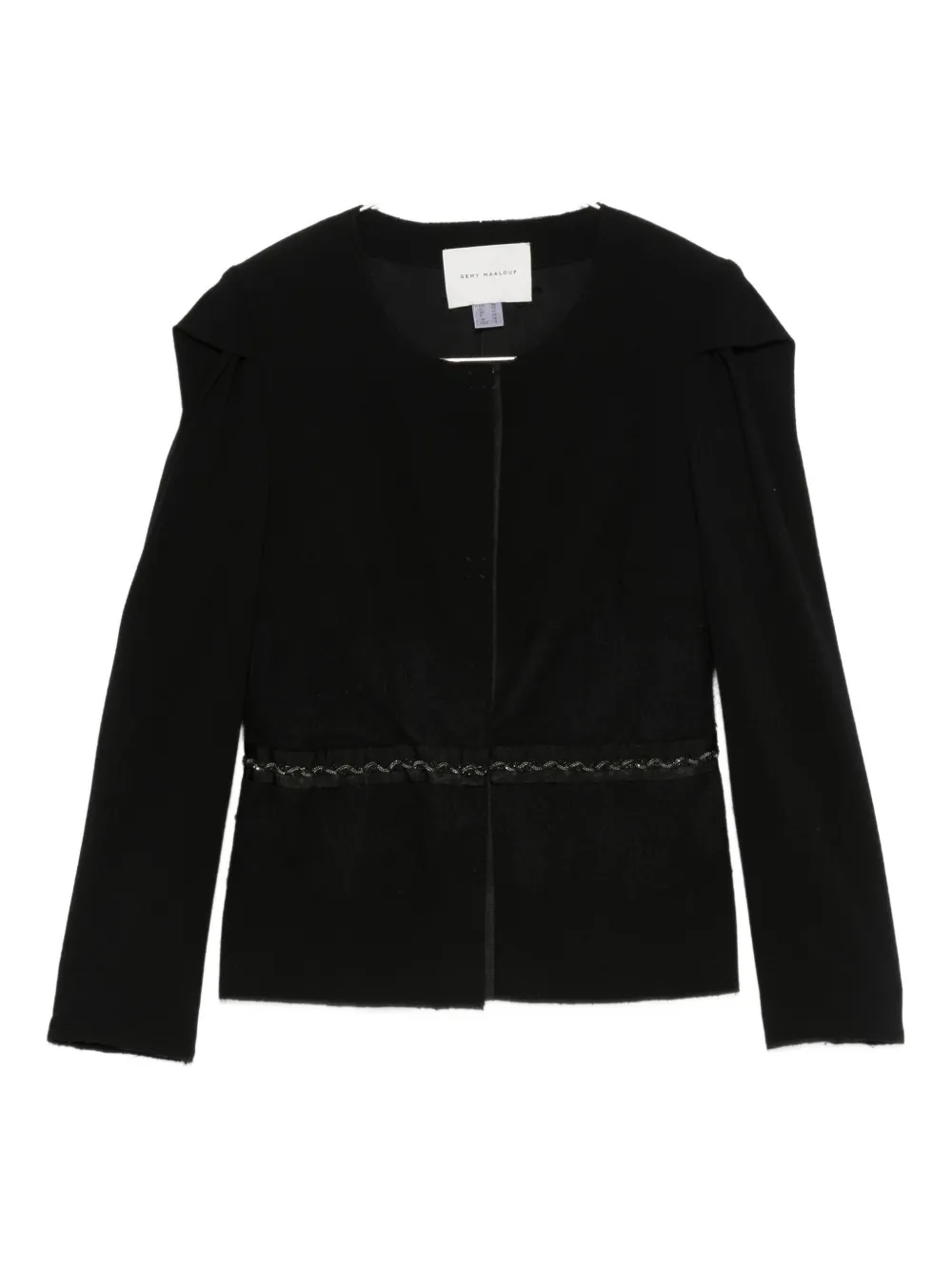 Gemy Maalouf Giacca con maniche a palloncino - Nero