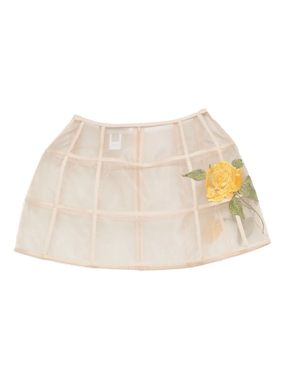 Gemy Maalouf Minigonna con ricamo - Toni neutri