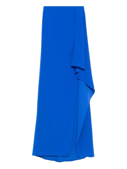 Gemy Maalouf ruffled asymmetric maxi skirt