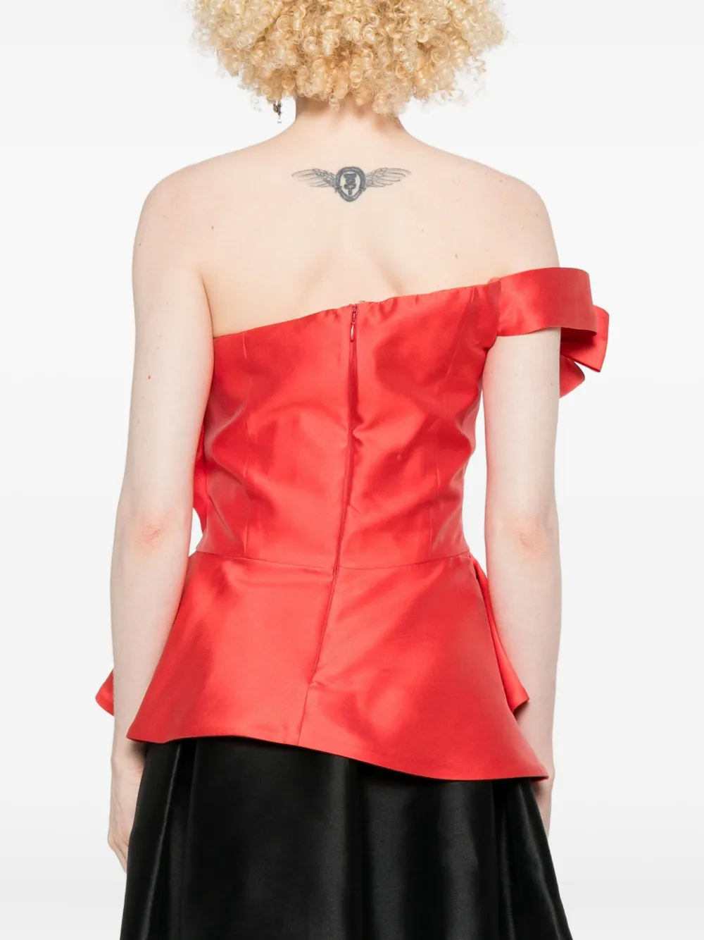 Gemy Maalouf Asymmetrische top Rood