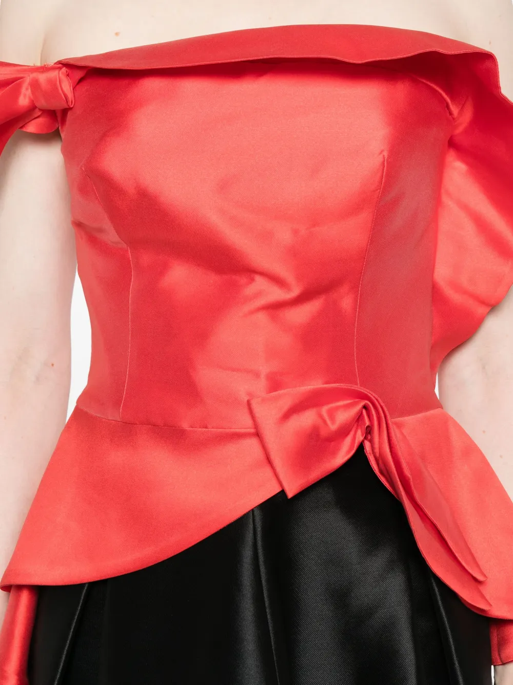 Gemy Maalouf Asymmetrische top Rood