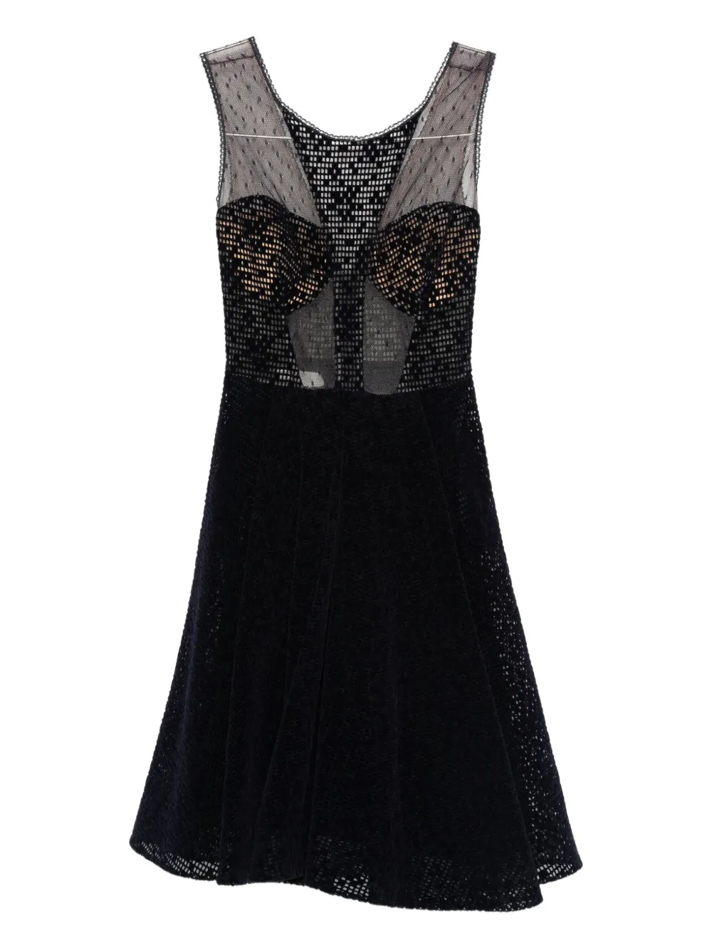 Gemy Maalouf Abito corto con scollo a V - Blu