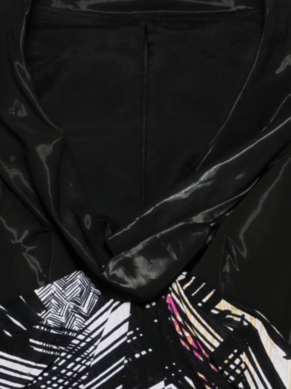 Gemy Maalouf Jurk met geometrische print Zwart