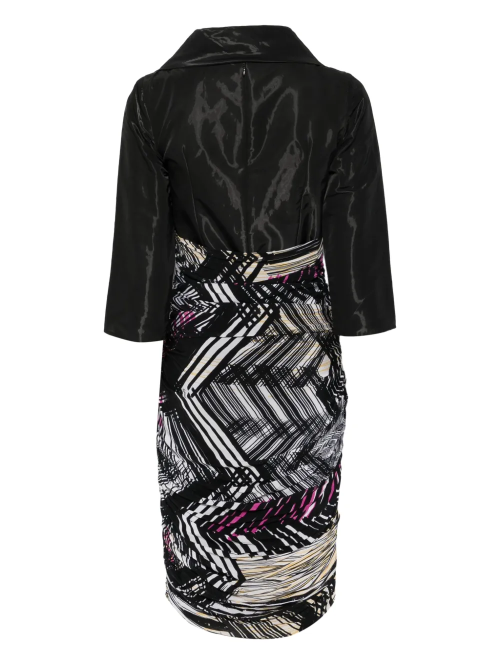 Gemy Maalouf Jurk met geometrische print - Zwart