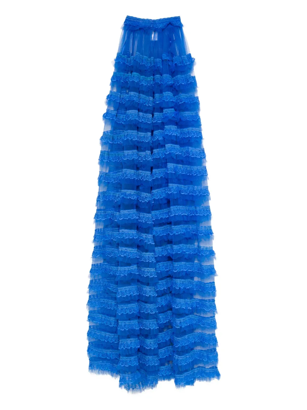 Gemy Maalouf tiered lace maxi skirt | Blue | Image 1
