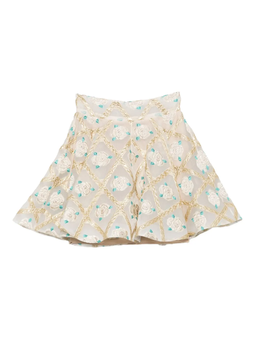 Gemy Maalouf Minigonna con ricamo - Toni neutri