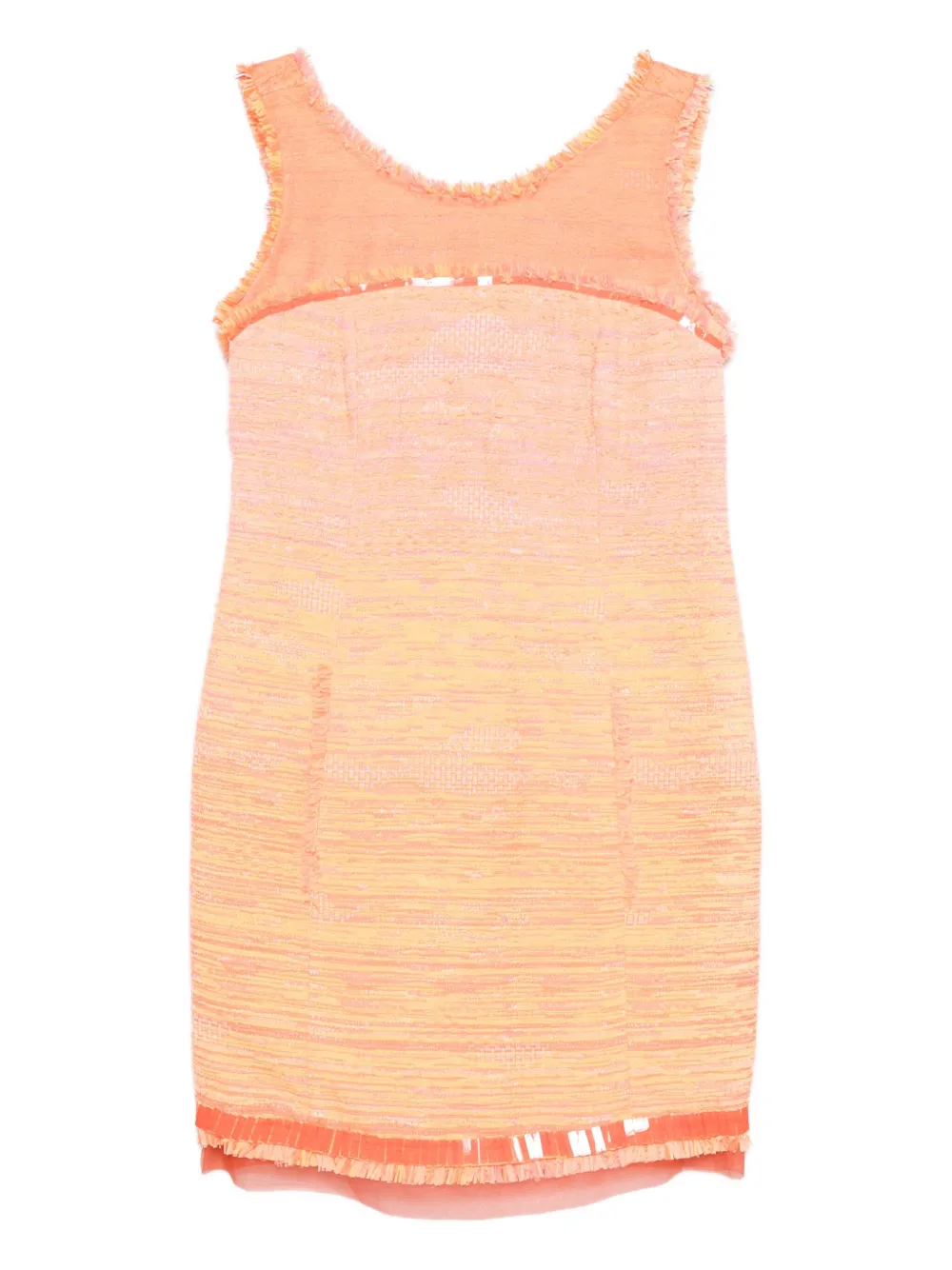 Gemy Maalouf sequin-embellished fringed dress | Orange | Image 1