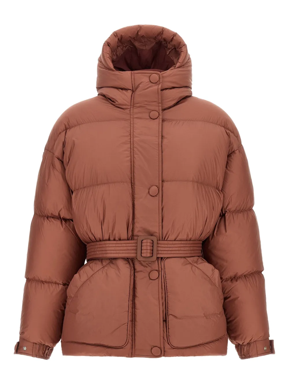 Ienki Ienki quilted belted jacket - ブラウン Ienki Ienki quilted belted jacket - ブラウン