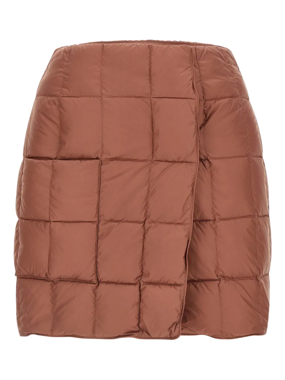 Ienki Ienki Platha Quilted-padded Mini Skirt In Brown