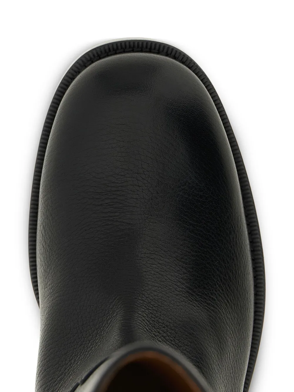 Church's hammered leather round-toe boots Black