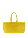 DRAGON DIFFUSION Triple Jump chevron-weave shoulder bag - Yellow
