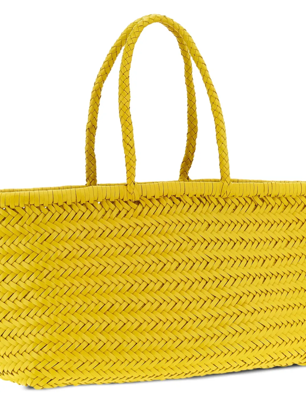 DRAGON DIFFUSION Triple Jump schoudertas met chevron streep Geel