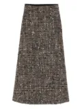 Giambattista Valli tweed boucle skirt - Grey