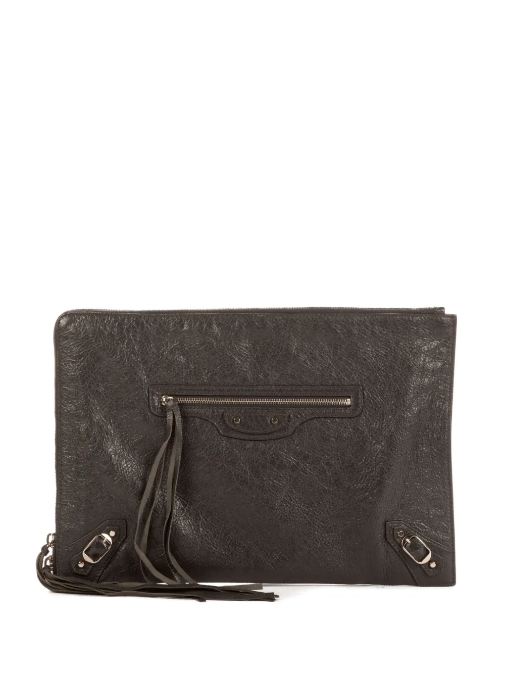 Balenciaga Pre-Owned Clutch in pelle - Marrone
