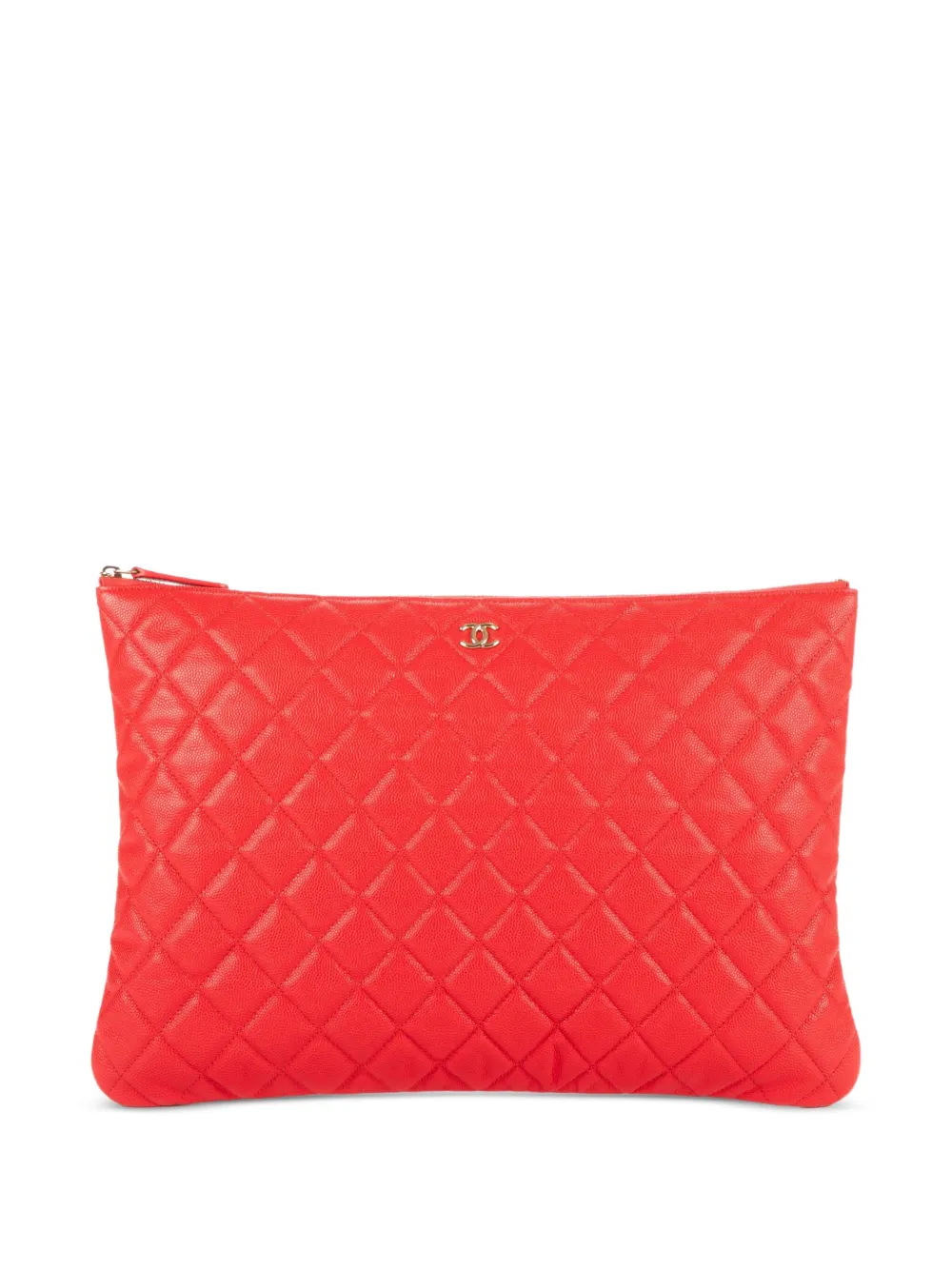 CHANEL Pre-Owned Clutch trapuntata - Rosso